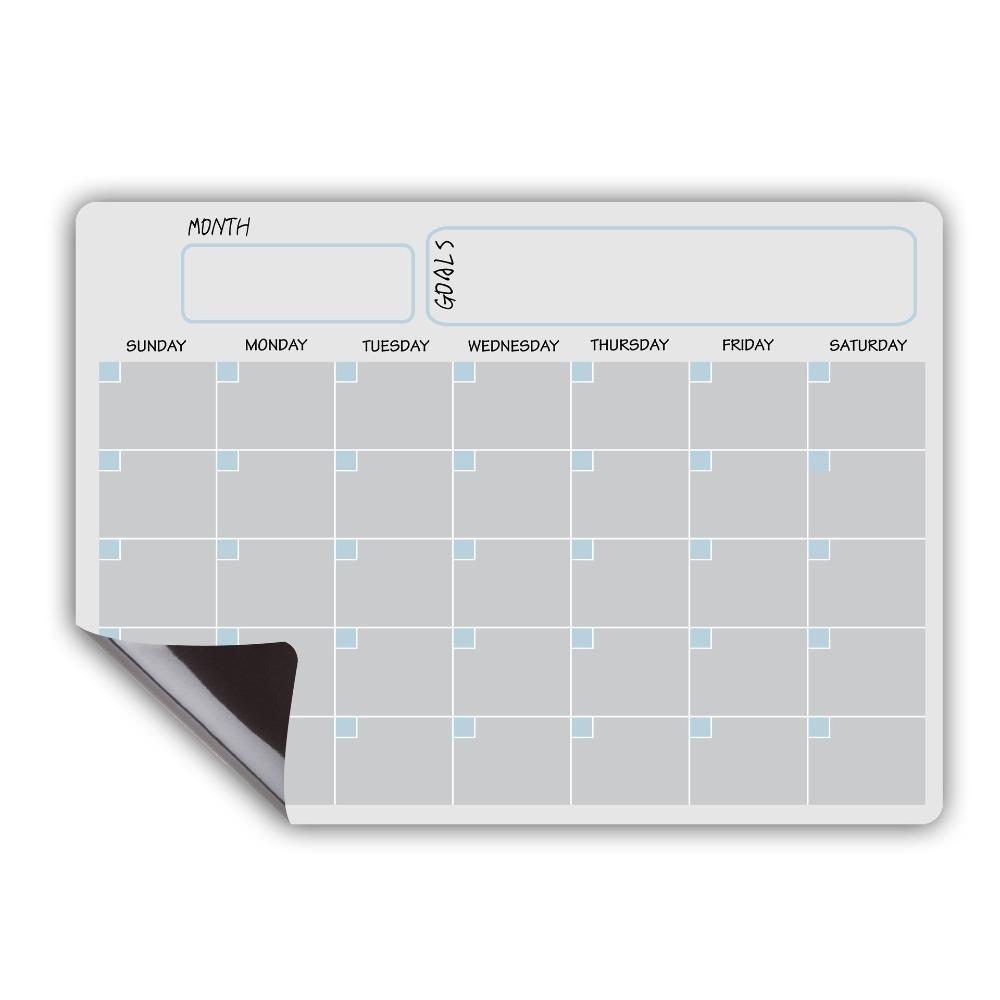 Message Note Monthly Calendar Memo Erasable Soft Magnetic Fridge Calendar  Refrigerator