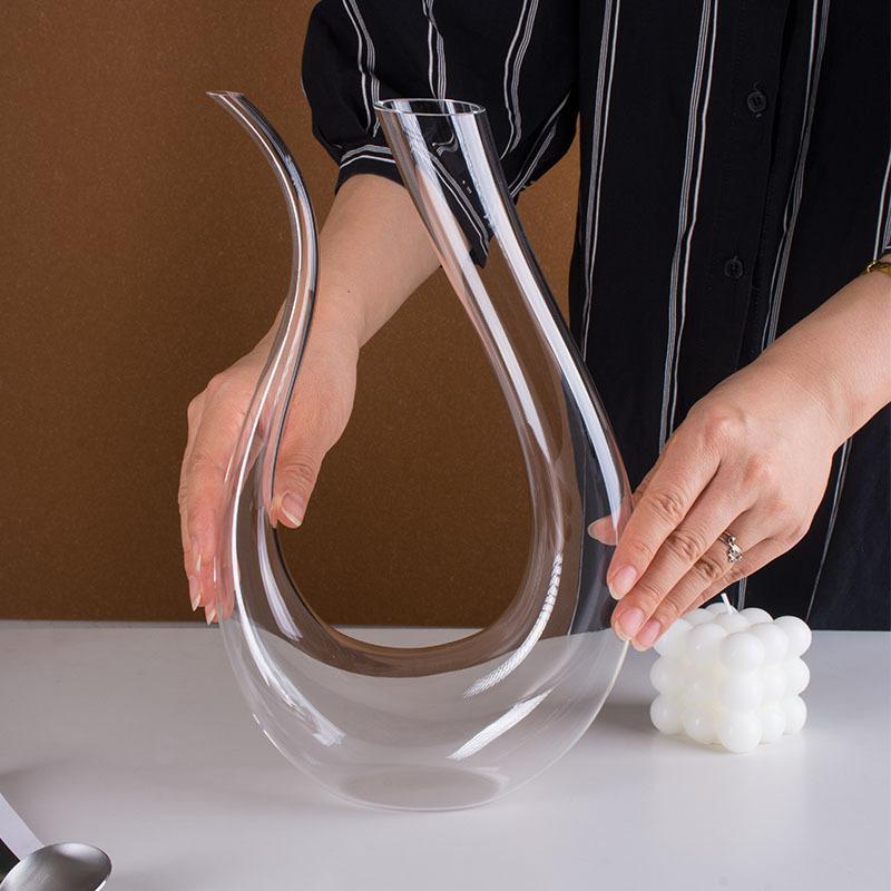 

1500 мл Ручной работы Высококачественный Большой Декантер Хрустальное стекло Вино Виски Бренди Шампанское Диспенсер Бокалы Бутылка Для Семьи Бара Подарок