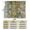 Hieronymus-Bosch Le Jardin des Délices Terrestres Couverture Tricotée Velours Art Super Douce Couverture Jetée pour Couvre-lits Couette