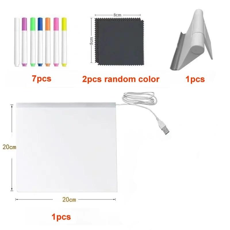 Magisches leuchtendes Kinder Zeichenbrett: Wiederverwendbares LCD-Tablet, Löschbares leuchtendes Kritzelbrett für Alter 3-6+ | Lustiges Lernspielzeug Menütafel