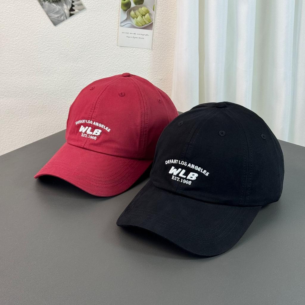 Fashion Hat Casual Versatile Shopping Showing Face Small Soft Top Sunscreen Shade Cap Spring and Summer Retro Letter Embroidery Baseball Cap Female