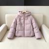New puff down cotton clothes women's short hooded loose small bread clothes thickened warm jacket women