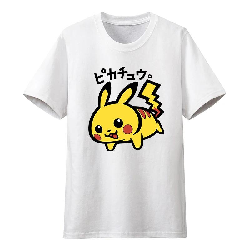 Pokemon Anime Mens Kids Tshirt Cotton Shortsleeved Pikachu Male and Female Fire Dragon Pokemon Pet Clothing Y2k Summer