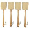 Natural Exfoliating Luffa Bath Brush for Men and Women with Long Wooden Handles, Back Brush, Bath Sponge Brush
