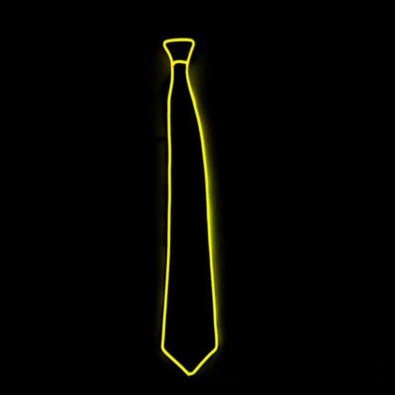 LED Light-Up Arrow Tie - Korean & British Style Wedding Fashion Accessory