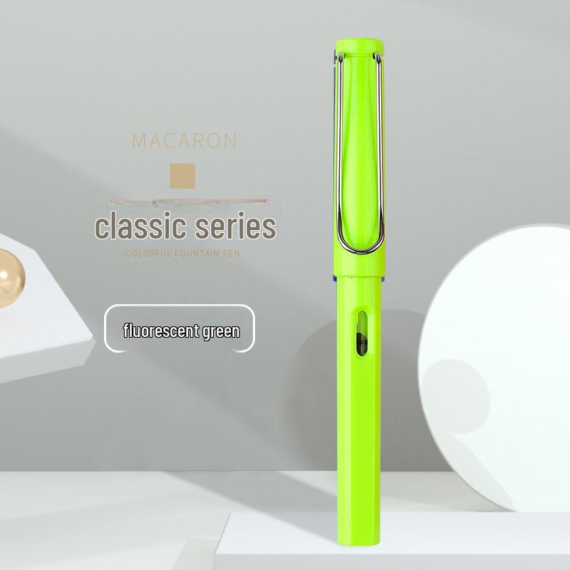 „Farbenfroher Schülerfüller mit auswechselbarer Tintenkapsel für Kalligrafie und richtige Schreibhaltung“