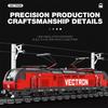 Non-Toxic 1757Pcs European City Electric Train Building Blocks Subway Passenger Car Model Bricks Desktop Decoration Holiday Gifts Kids Toy
