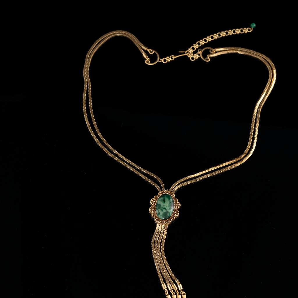 Direktlieferung Mittelalterlicher Vintage Schmuck Nischen Design Französische Retro Schlüsselbein Kette Halskette Halskette Neu