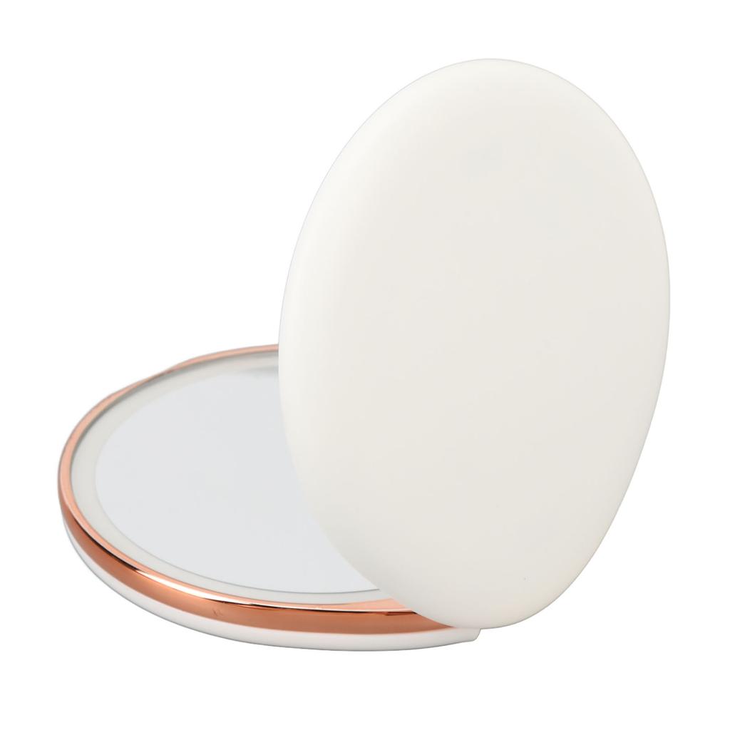 LED Lighted Travel Makeup Mirror Double Sided 1X 5X Magnification Stepless Dimmable Rechargeable