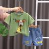 Kids Clothes Summer Children Boy Girls Cartoon T Shirt Shorts 2Pcs/sets Baby Toddler Clothing Infant Sportswear