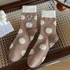 Female Autumn and Winter New Stereo Dot Lovely Cartoon All Match In Tube Socks