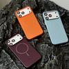 iPhone 17 Magnetic Frosted Case for 13/14/15/16 Pro Max - Solid Color, Drop-Proof, Skin-Feel Protective Cover