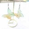 Crystal Epoxy Mold Earrings Tag Jewelry Mold Hanging Pendant Decoration for Butterfly Irregular  Silicone Mold