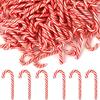 10/30/50Pcs Mini Candy Cane Christmas Decoration Red White Resin Candy Diy Crafts Xmas Pendant Navidad Home Decor  New Year