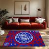 Round Area Rug Modern Geometric Pattern Non Slip Living Room Carpet Floor Mat Home Decor Bedroom Rugs Indoor Rug