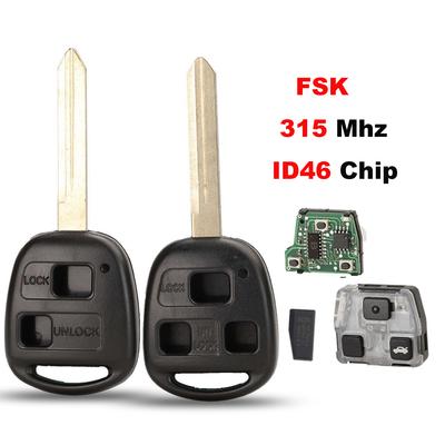 Jingyuqin Kluczyk zdalny 315Mhz Dla Toyota RAV4 Prado Tarago Kluger Avensis Dla Lexus RX330 RX350 2007-2009 HYQ12BBT Chip 4D67 Toy47