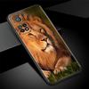 Handyhülle für Xiaomi Mi Poco X3 NFC 10T Pro 11T 11 Lite Note 10 M3 9T F3 CC9 Schwarz Weiche Hülle A2 F1 Hülle Große Katze Tier Löwe