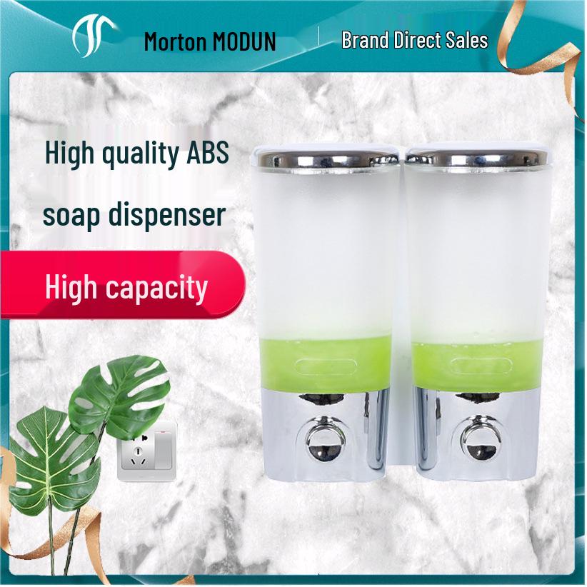 Wall-Mounted Leak-Proof Soap Dispenser for Hotels and Guest Houses - Single Head Shower Gel and Hand Sanitizer Holder