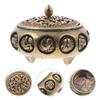 Brass Chinese Zodiac Aromatherapy Incense Furnace Metal Censer Bowl Home Decor Bedroom Study Yoga Room Accessory