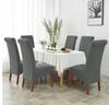 Cover For Sloping Chair Xxl, Dark Grey Velvet