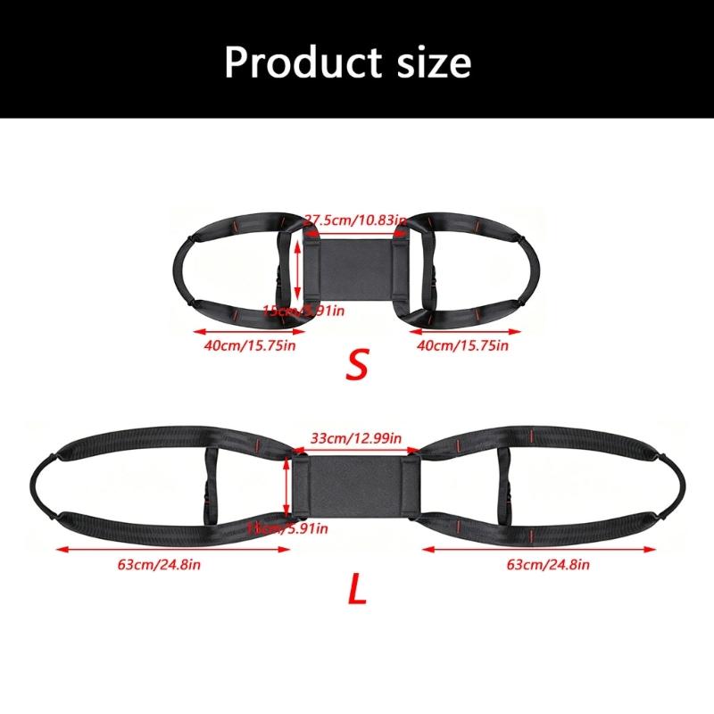 Heavy Duty Strap Camping Gear Strap for Outdoor Power Station Secure Fixing Adjustable Length and Reinforced Buckles