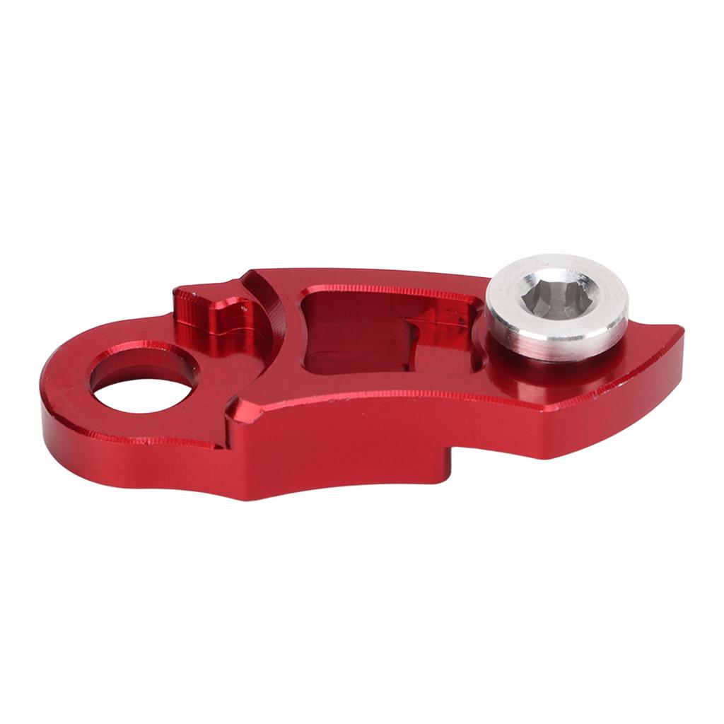 Mountain Bike Frame Gear Tail Hook Extender Aluminum Alloy Bike Accessory Compatible with 34‑52T Large Flywheel Red