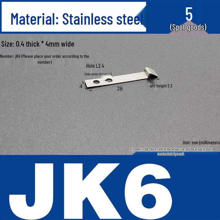 Stainless Steel Spring Clip: Metal Crimp, Wire Baffle, Pipe Holder, Conductive Manganese.