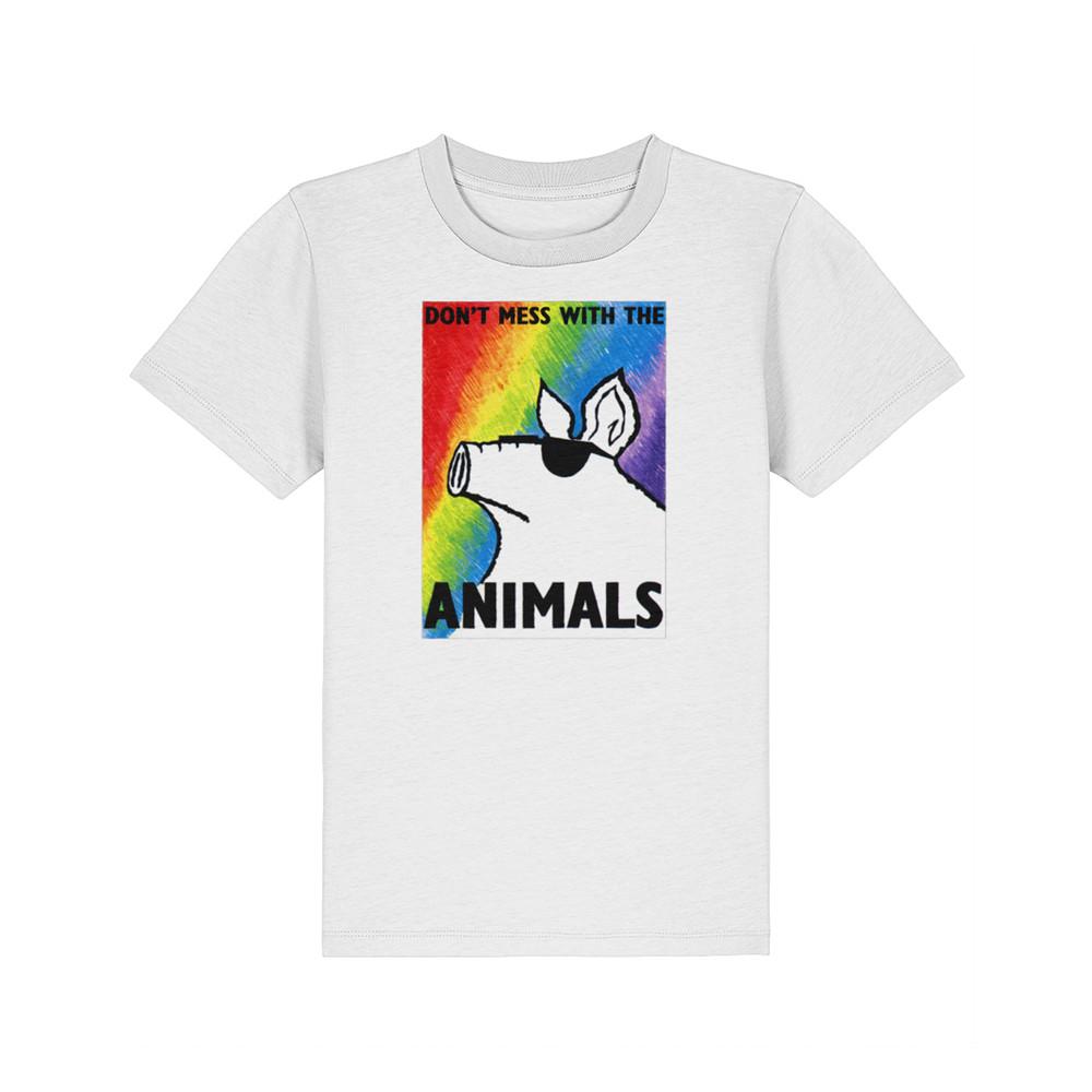 Don#039;t Mess With The Animals Kids Vegan Vegetarian Christmas Unisex T-Shirt XL