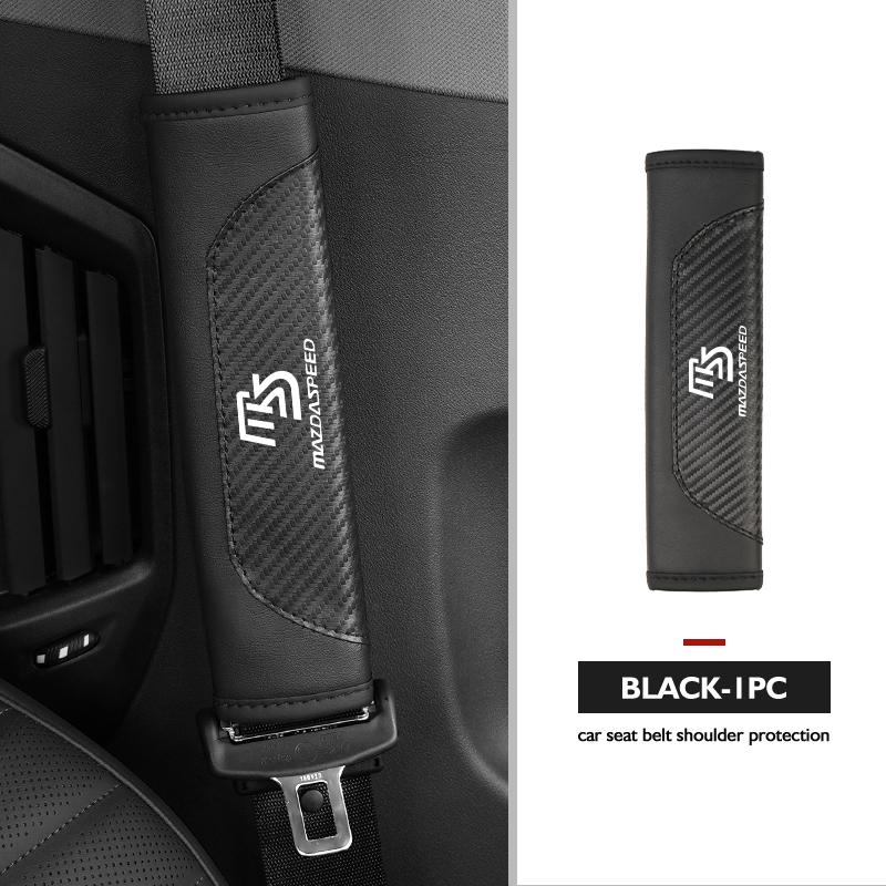 Car Seat Belt Leather Safety Shoulder Covers Auto Accessories For Mazda 2 3 5 M5 Ms CX-4 CX-5 CX6 CX7 M3 M6 MX3 MX5 Rx8