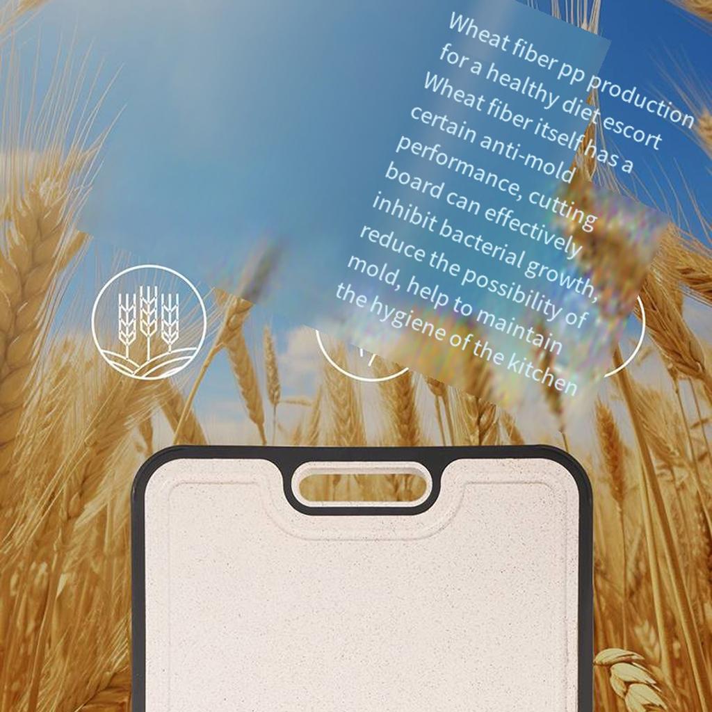 Cutting Board Double Sided, Titanium Cutting Board For Kitchen, Double Sided Food Grade, Easy To Clean, Non-slip Silicone Edge