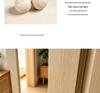 Bureau White Travertine Magnetic Silent Door Handle for Modern Luxury Bedrooms