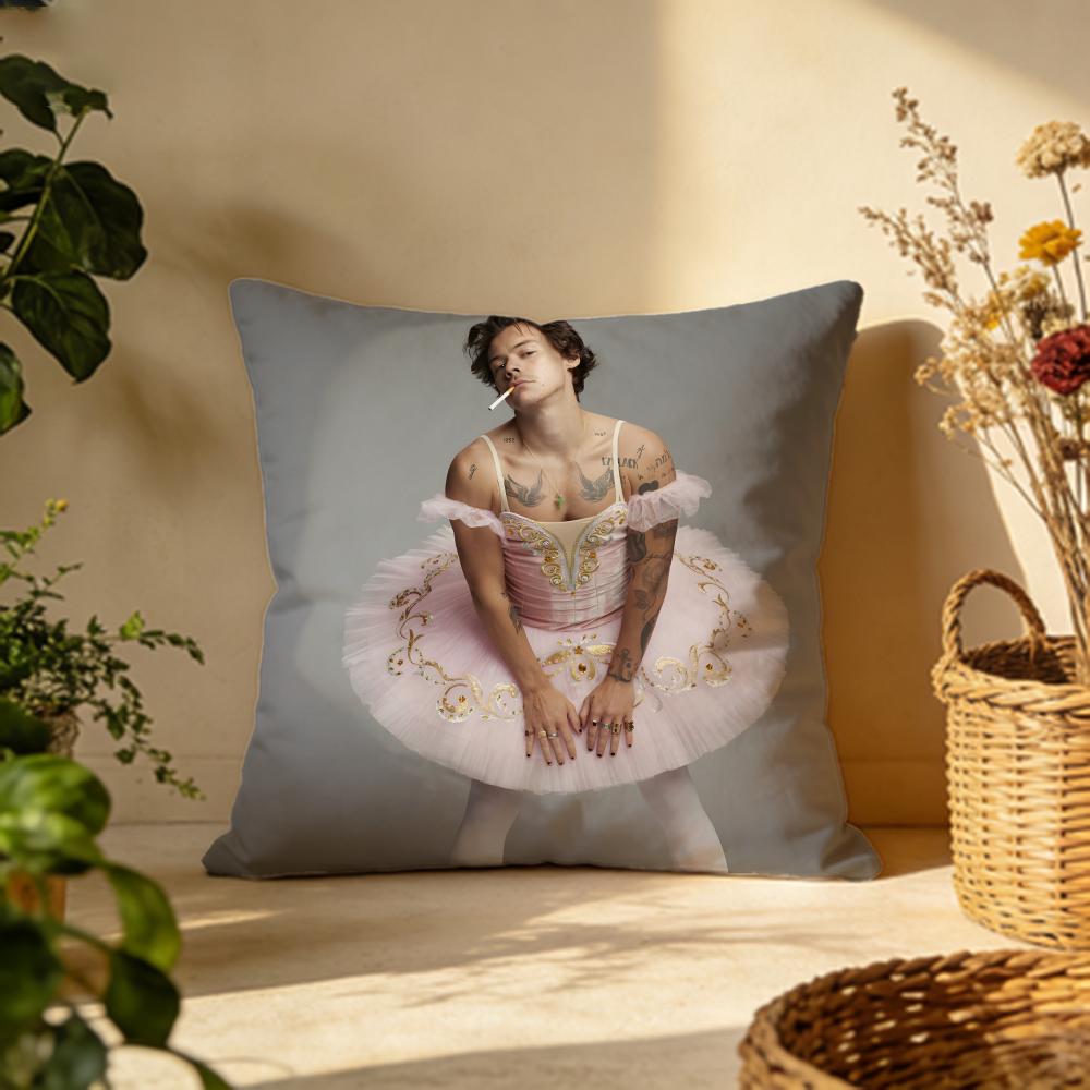 Fashion Hharry Stylesing Cushion Cover Versatile DoubleSided Pillow Case Fit for Sofa Bed Car Daily Decor