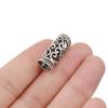 10pcs Zinc Zinc Alloy Spacer Hairbraid Silver Micro Rings Tube Dreadlock Beads Hair Braid Beads Cuff Clip