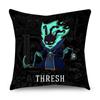 Game Cushion Cover League of Legends Short velvet Pillowcase For Living Room Car Sofa Chair seat Decorative Pillowcase