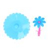 Silicone Lid Dustproof Hot and Cold Beverage Cup Cover with Flower Shape Handle for Kitchen