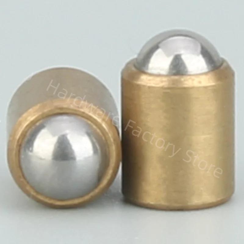 10pcs Precision Stainless Steel/Brass Positioning Beads Smooth Body Plunger Push Fit Ball Spring Ball Plungers