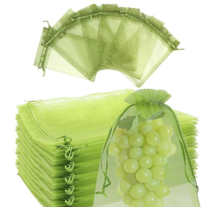 Breathable Fruit Protection Mesh Bag for Melons, Strawberries, Figs, Grapes, and Peaches - Anti-Bird Cover