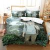 3D Print Anime Mushi Ginko Beding Set Soft Duvet Cover Bed Linen Set Comfortable Quilt Cover Pilowcase Warm Comforter king Quen Sized Dimensions Young