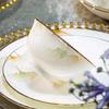 Elegante Set di Porcellane Cinesi Bordate d'Oro