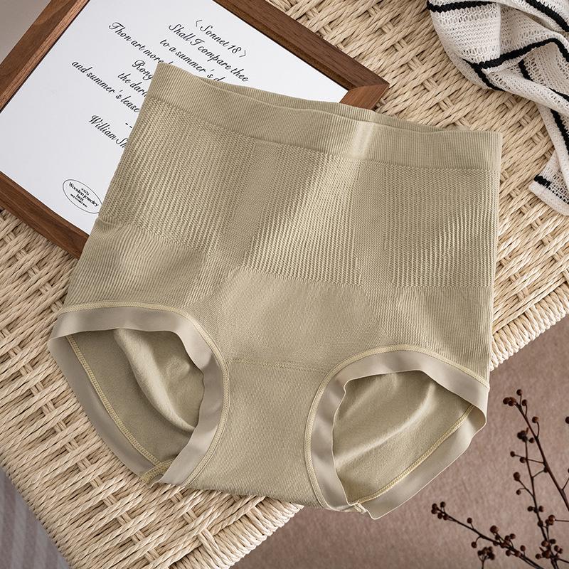 Female Spring and Autumn Sexy No Trace Breathable Belly Lift Hip High Waist Underwear