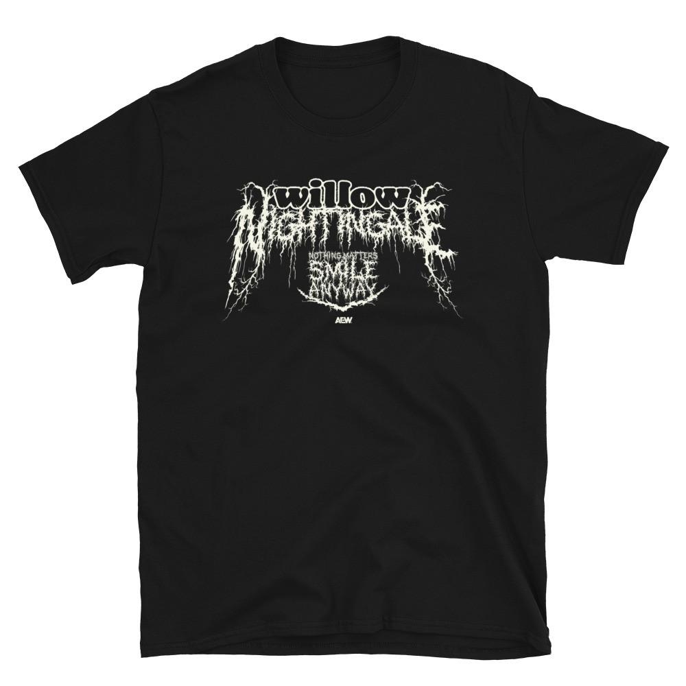 Willow Nightingale - Smiling is Metal AEW Official T-Shirt S разноцветный