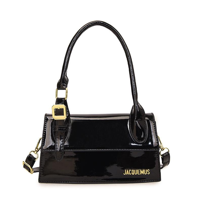 

Women bags women s bags 2025 new Korean version fashion shoulder bag niche versatile portable small square bag tide чёрный