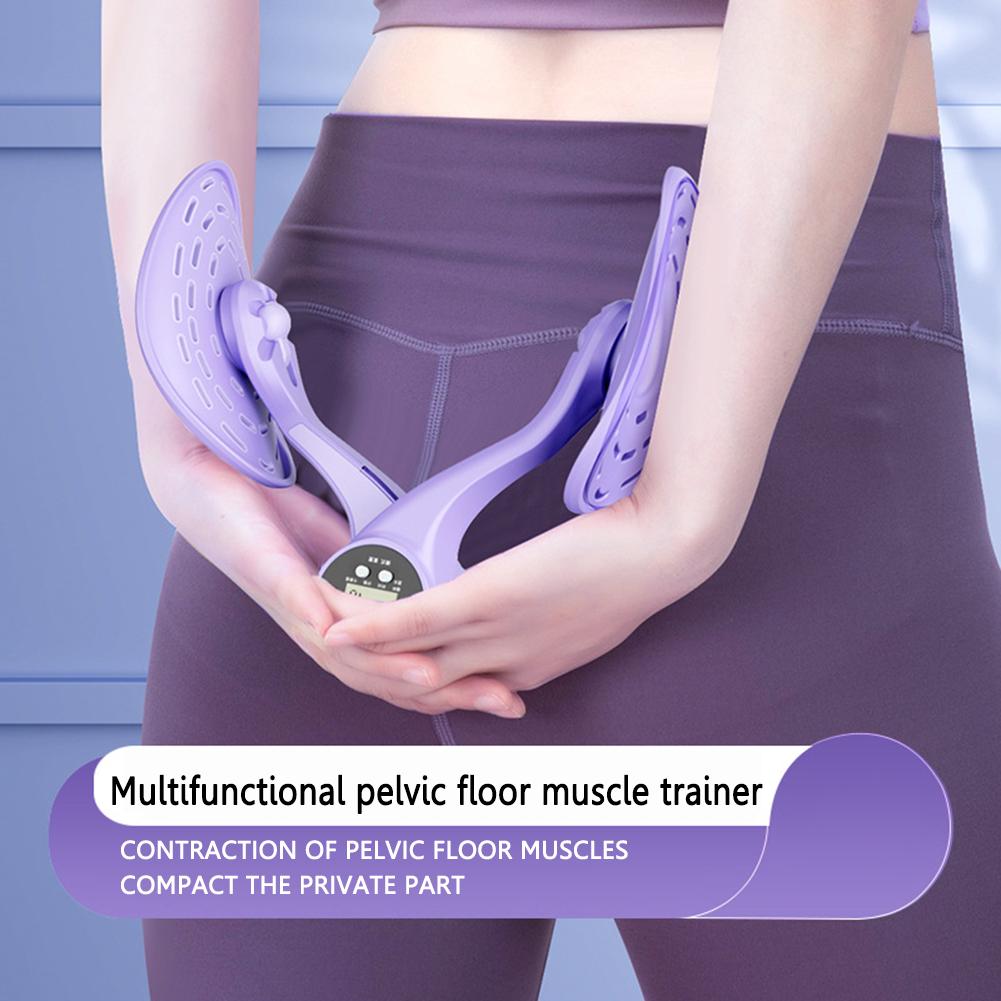 Countable Fitness Leg Clip Rotatable Pelvic Floor Muscle Training Device Multifunctional Battery Powered Yoga Props for Home Gym