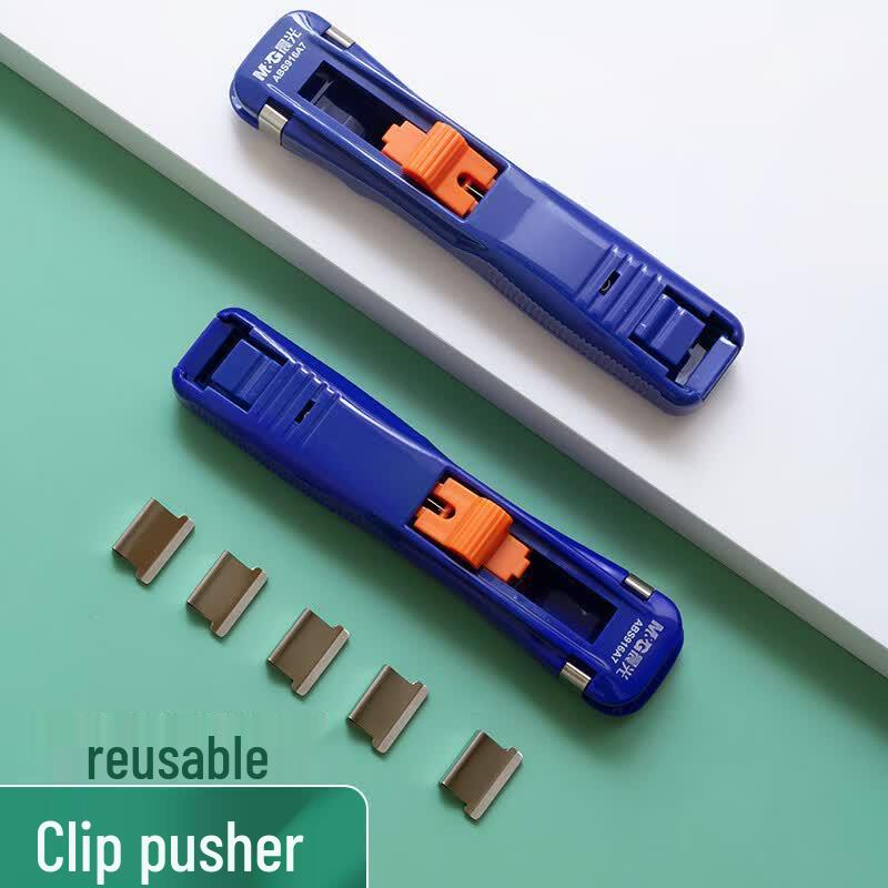 M&G Push Clip Dispenser Refill Clips, 12-Pack