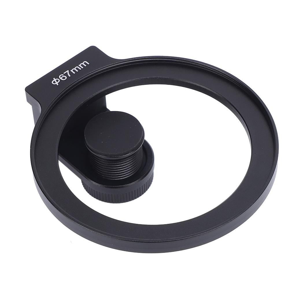 67mm Phone Filter Mount Threaded Lens Filter Clip with Cold Shoe Mount for 67mm ND CPL UV Star Filters