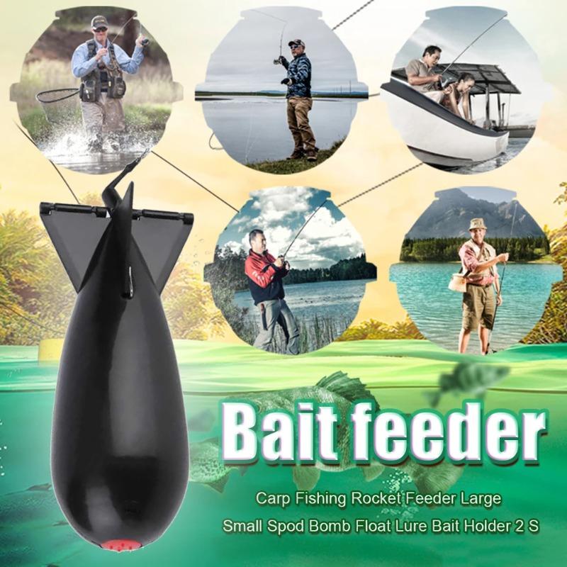 Carp Fishing Rocket Feeder Spod Bomb Float Bait Holder Spomb Pellet Feeders Position Fishing Tackle Outdoor Accessories