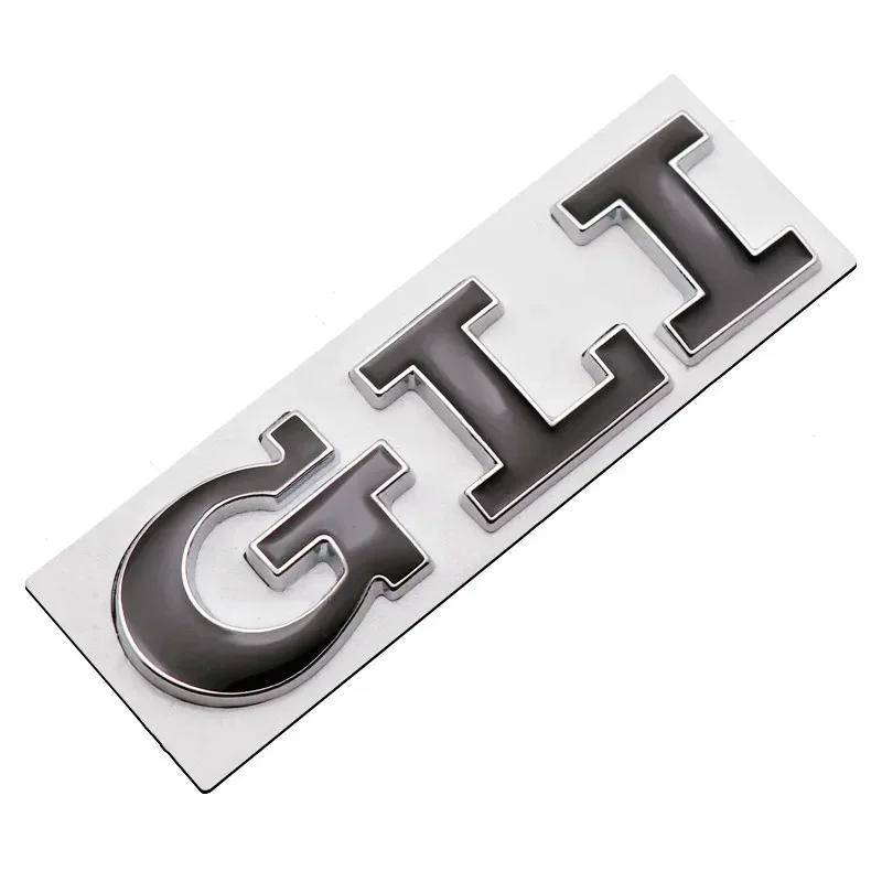 3D Metal TSI TDI GTD GLI Rear Trunk Car Emblem Badge Decals Auto Sticker For VW Volkswagen Polo Golf Passat Jetta Scirocco MK4