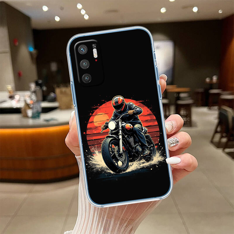Motorcycle Racing Case for Motorola E7 E22 E20 E13 E15 E22S E30 E40 G10 G20 G04 G22 G23 G05 G75 G35 G55 G6 G7 G8 G9 Plus Power Play