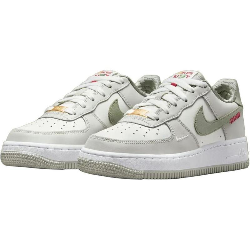 Nike Air Force 1 Anti Slip Wear Resistant Low Top Kids' Skateboarding Shoes White Sneakers HV6000-131