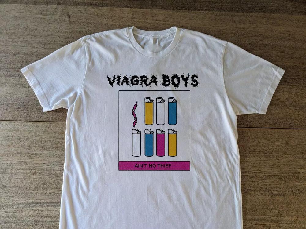 Футболка унисекс Viagra Boys Band Ain t No Thief Белая XXL